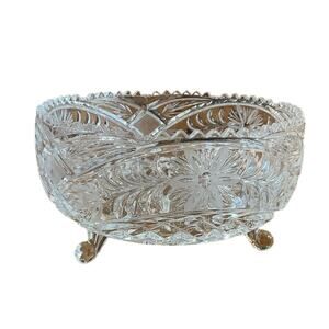 Anna Hutte Bleikristall Lead Crystal footed Bowl